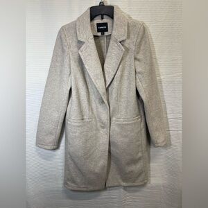 Express Women's Cream Blazer Coat